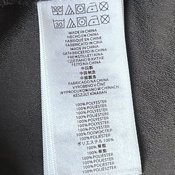 MIchael Kors Black V Neck Zip Pocket Tunic Long Sleeve w/Roll Tab - Womens 8 - Picture 7 of 8